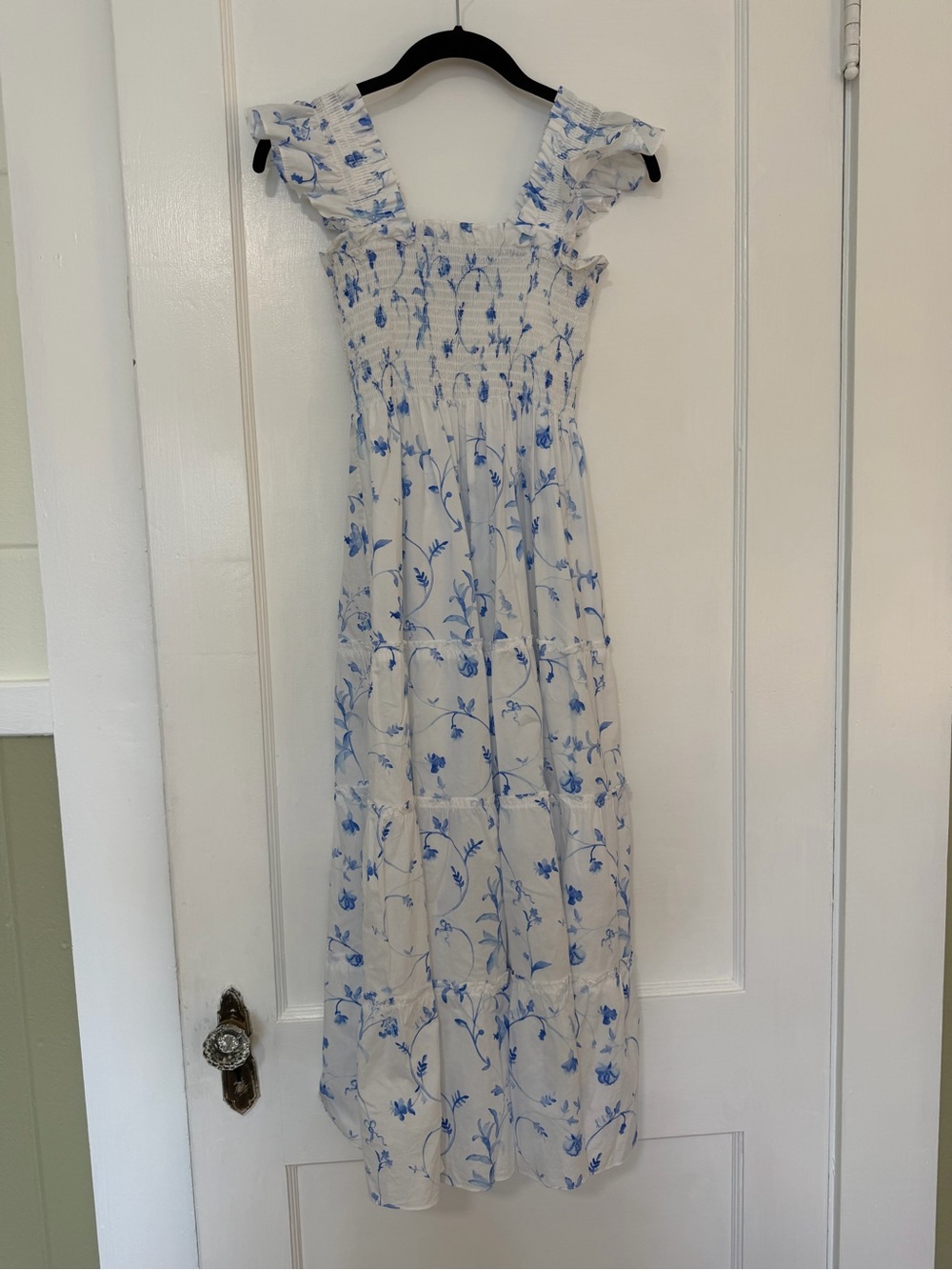 Hill House Ellie Dress in Blue Botanical